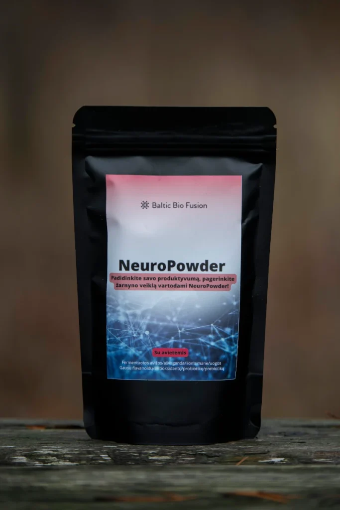 NeuroPowder – tai unikalus skaidulinis mišinys, kuris natūraliai stiprina jūsų imunitetą, geriną virškinimą, didina protinį aiškumą ir padeda lengviau įveikti stresą, užtikrindamas geresnę savijautą kiekvieną dieną.